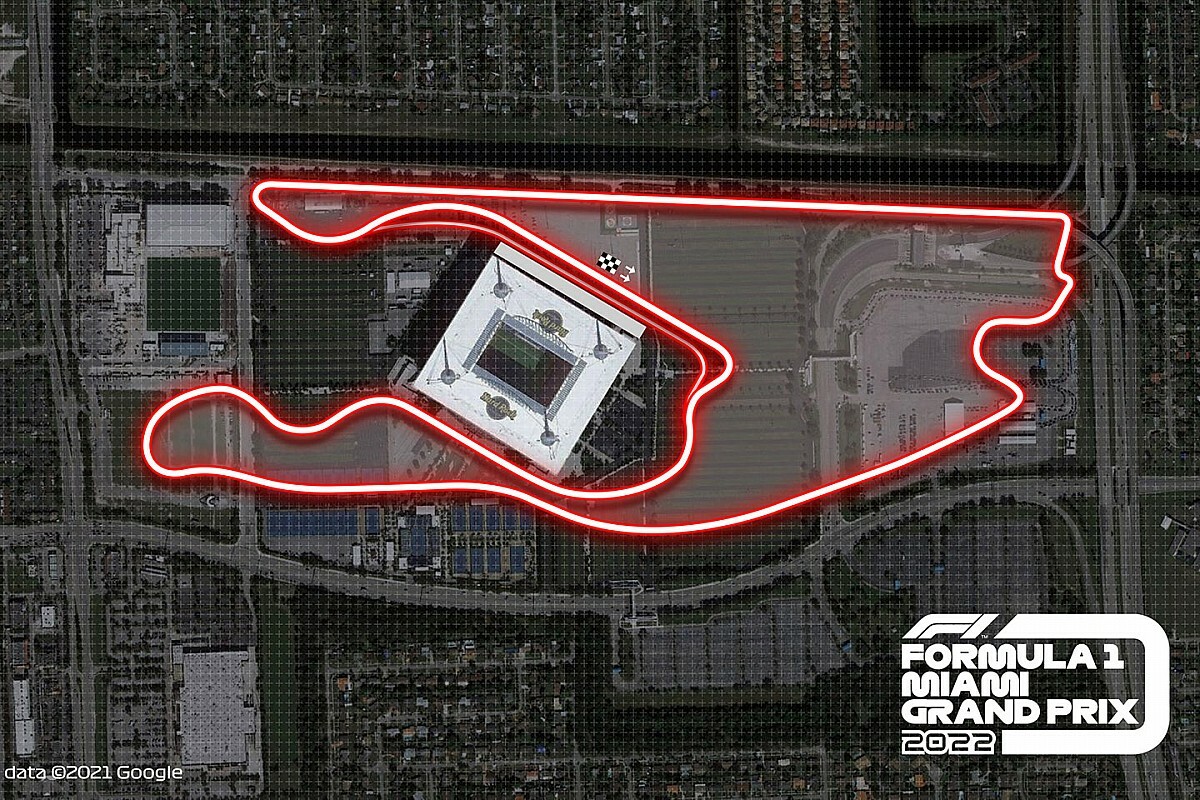 F1マイアミGPの2022年開催が決定。ハードロックスタジアムを中心とした特設コースが舞台