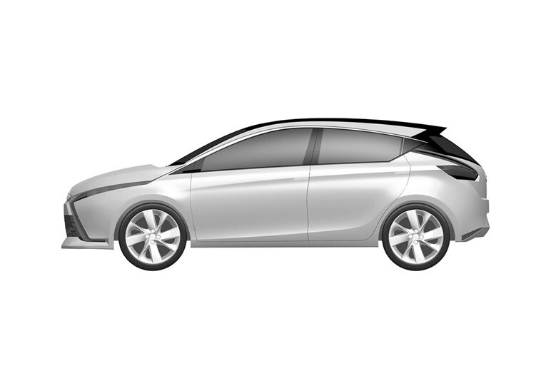 次期オーリスのイラスト発見。ヤリスベースか