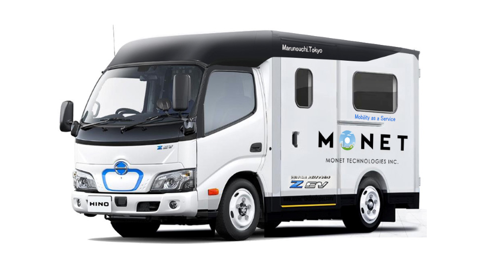 MONET Technologiesが日野自動車の小型BEVトラック「デュトロ Z EV」をマルチタスク車両のラインアップに追加