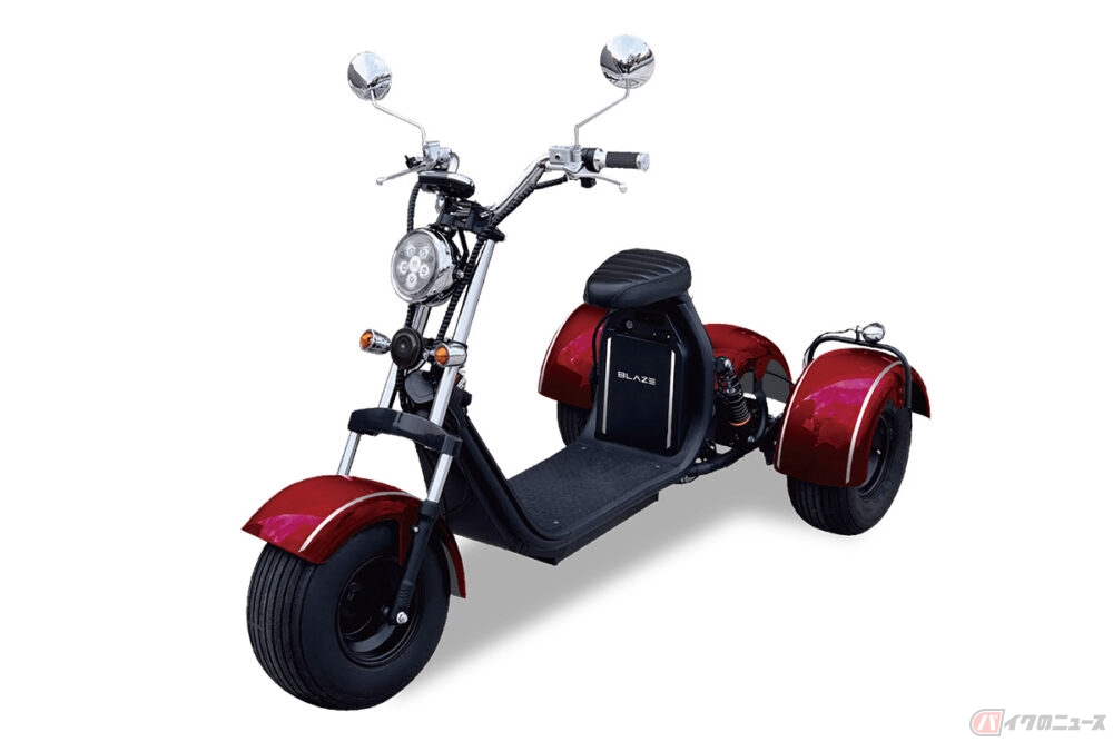 普通免許で乗れる ブレイズ Evトライク 限定10台の特別仕様車が登場 バイクのニュース 自動車情報サイト 新車 中古車 Carview