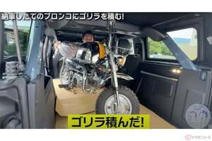 笑撃!?　カミナリたくみ、自分の「好き」に赴くまま新品未使用「メッキゴリラ」も購入！　高級SUVに積もうとする姿に「地元の友達と遊んでるみたい」などコメント多数