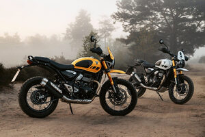 トライアンフ、オフロード性能を高めた新型『スクランブラー400 XC』を発表