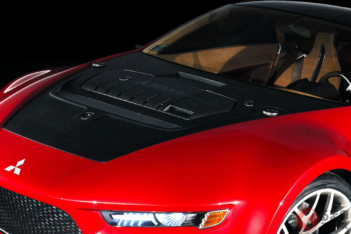 三菱の「ランエボ・クーペ」!? 斬新すぎる「“4WD”スポーツカー」は超パワフルな「高性能ターボ」エンジン搭載！ まさかの“軽油”で走る「美麗2ドアクーペ」米国のコンセプトRAが凄かった！