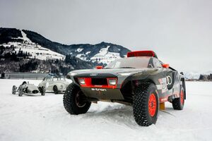 ケン・ブロック、ダカールマシンで雪上走行「アウディRS Q e-tronのラップは驚異的な体験」