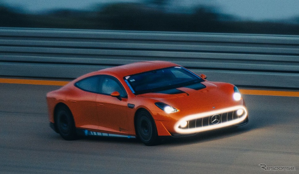 メルセデスAMGの高性能EV『GT XXコンセプト』、空気抵抗係数は0.19…合計25の長距離走行記録に貢献