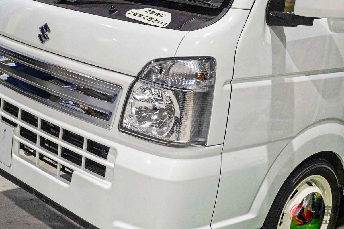 460万円！ 新「“4人乗り”軽トラ」初公開！ スズキ「キャリイ」の「2階建て」仕様！ 4人寝られる“広々スペース”もイイ！ CoastLine「FABULA」とは