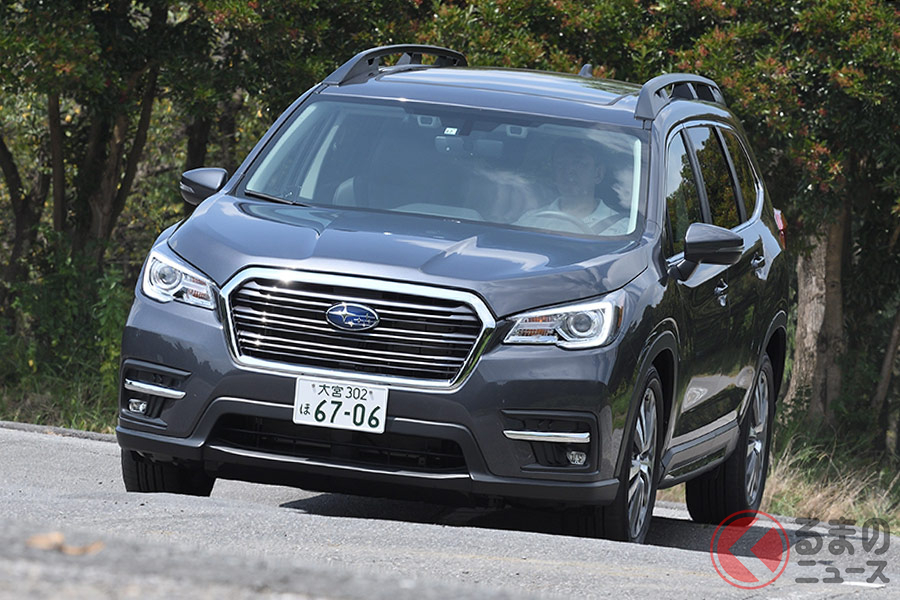ランクルサイズのスバル3列suv アセント 巨体ながら日本でも扱いやすい 試してみた くるまのニュース 自動車情報サイト 新車 中古車 Carview