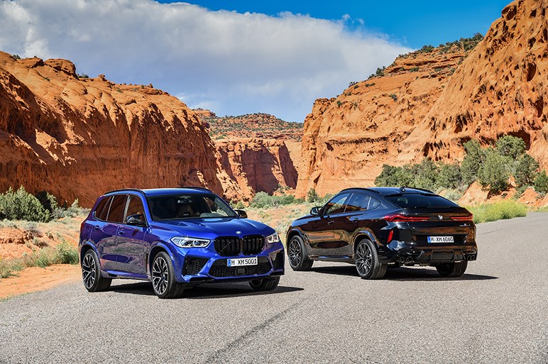 BMW、X5とX6に高性能版MモデルおよびMパフォーマンスモデルを設定