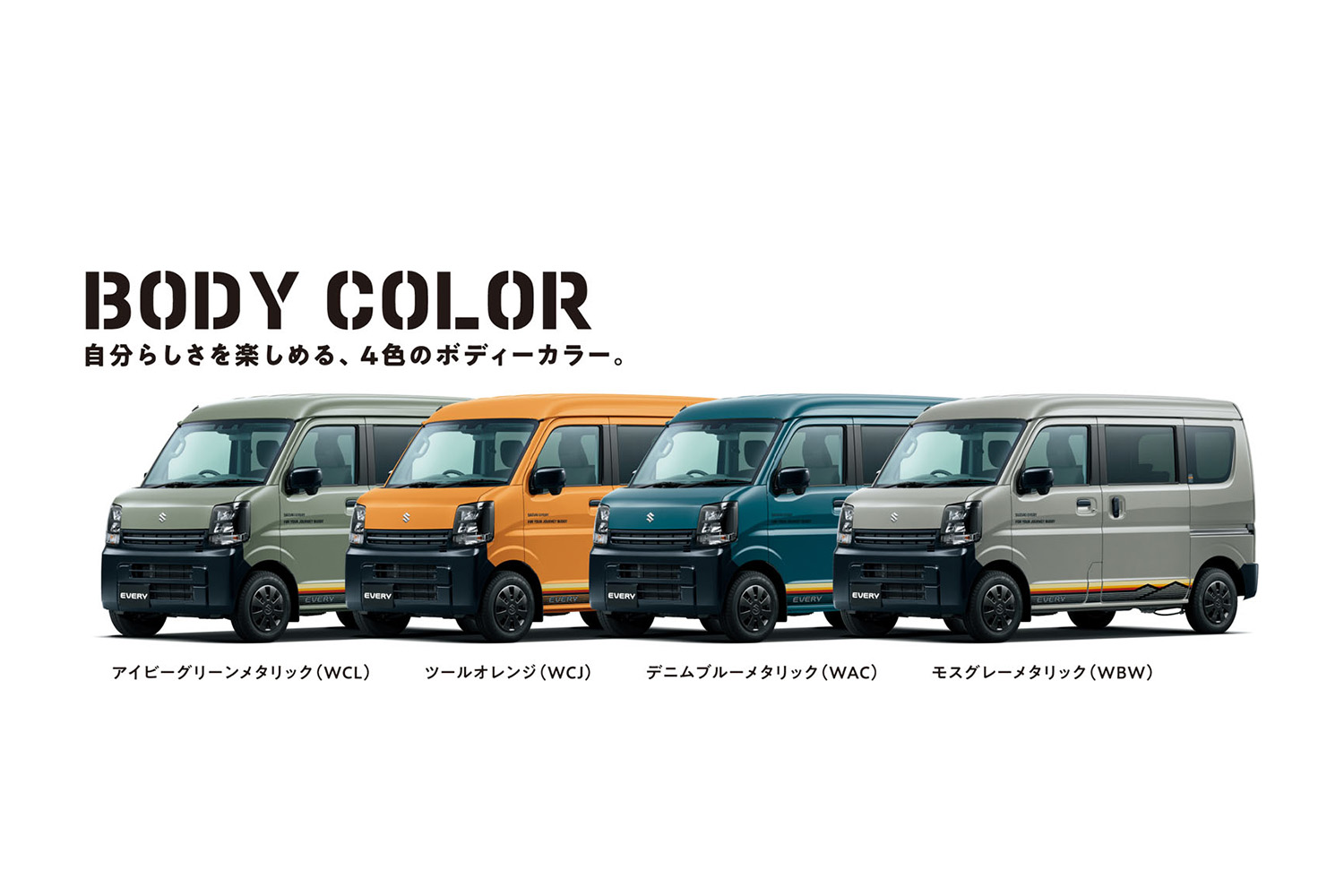 【スズキ謹製アウトドア仕様登場】「エブリイ」の特別仕様車「Jリミテッド」発売。ブラック加飾で標準車と差別化
