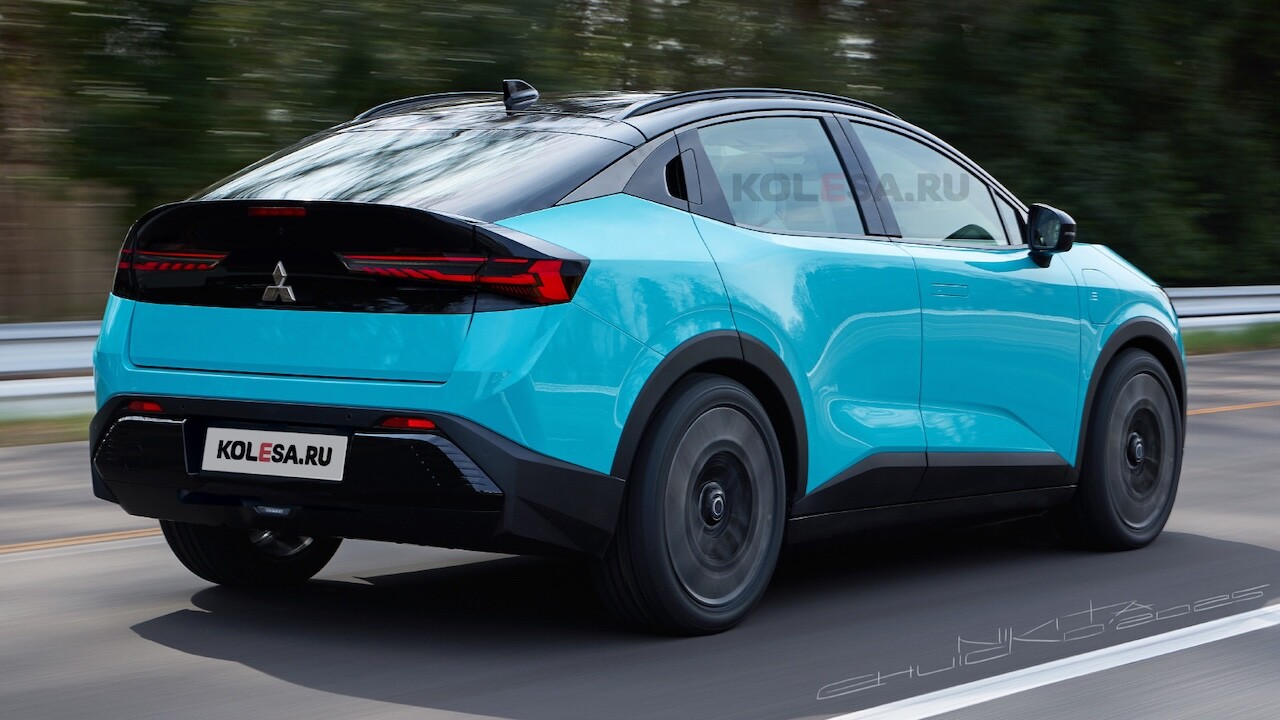 【予想CG公開】三菱版「リーフ」がついに姿を現す？ 日産ベースの新型EVが2026年北米で登場へ