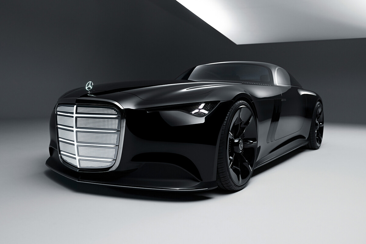 これがメルセデスの“新しい顔”？ 光る巨大グリルが主役のコンセプトカー「ヴィジョン・アイコニック」登場