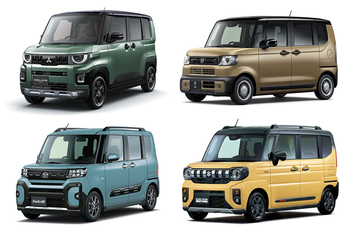 【激戦】の軽スーパーハイトSUV。新型「デリカミニ」が「N-BOXジョイ／スペーシアギア／タントファンクロス」を追い詰める!?