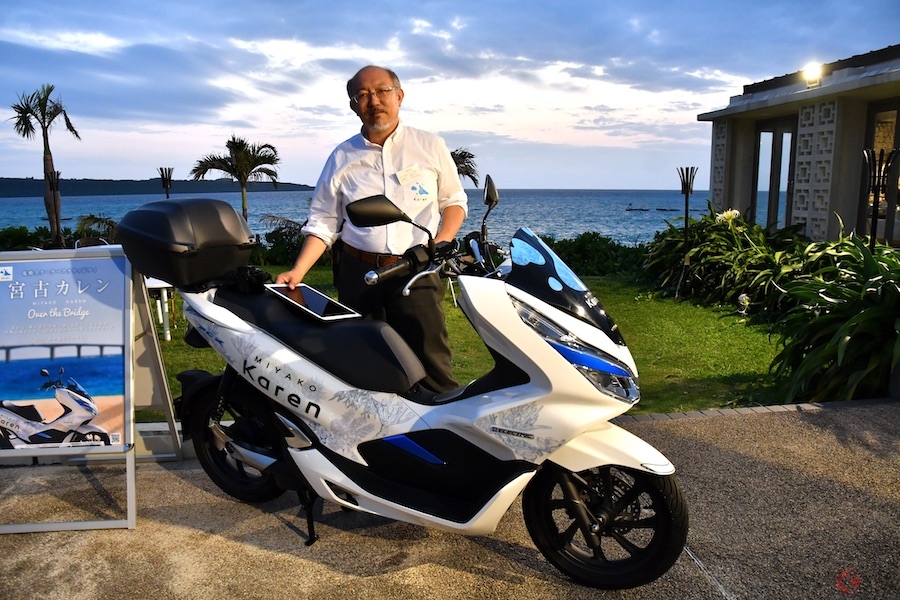 バイクのコネクテッド機能がホンダとsbの連携で実用開始 宮古島のレンタル事業は大きな一歩 くるまのニュース 自動車情報サイト 新車 中古車 Carview