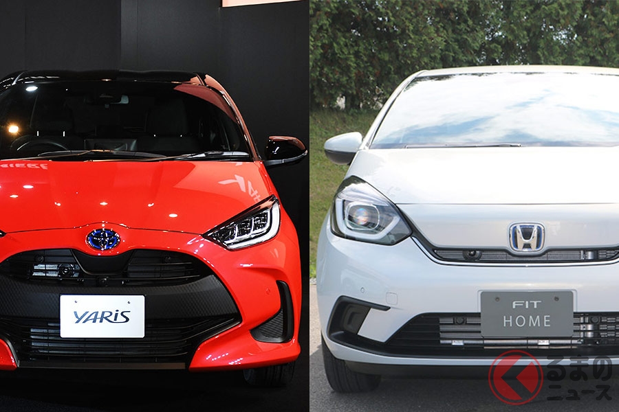 新型ヤリス 新型フィット比較 注目の新型コンパクトカーは何が違う くるまのニュース 自動車情報サイト 新車 中古車 Carview