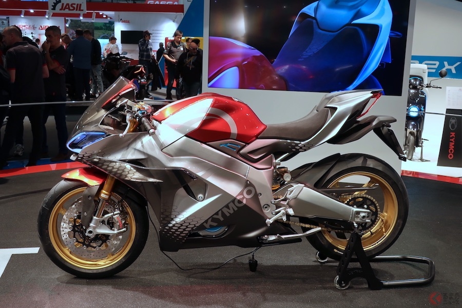 電気バイクに6速ギア装備 KYMCOのEVスーパースポーツコンセプト登場【EICMA2018】