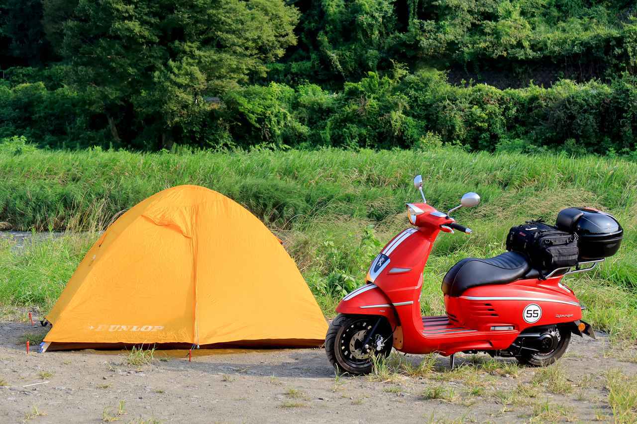 プジョーのジャンゴでキャンプをしたよ おしゃれスクーターはツーリングもイケイケなすごいバイクだった Webオートバイ 自動車情報サイト 新車 中古車 Carview