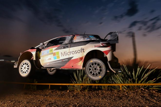 WRC：トヨタ、メキシコ3日目でタナクが表彰台圏内に。「ヤリス全車が速さと信頼性を発揮」