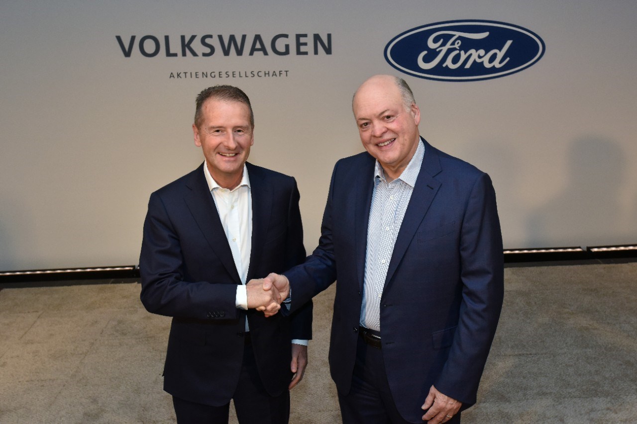 フォルクスワーゲンとフォードが電気自動車プラットフォームで連携