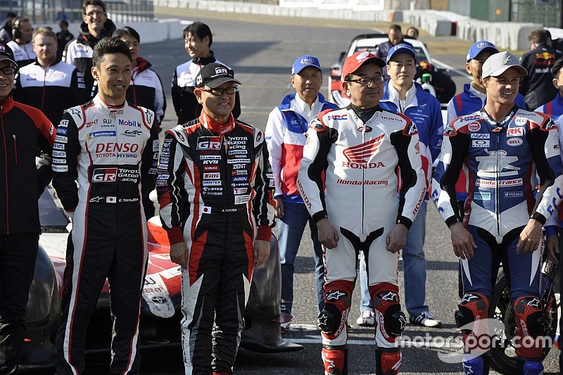 トヨタ豊田社長＆ホンダ八郷社長が鈴鹿サーキットに揃い踏み「日本のモータースポーツを共に盛り上げたい」