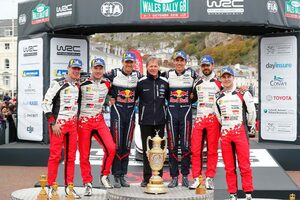 WRC：トヨタ、ラリーGBで逆転優勝逃すも2台が表彰台。チームランキングでのリード拡大