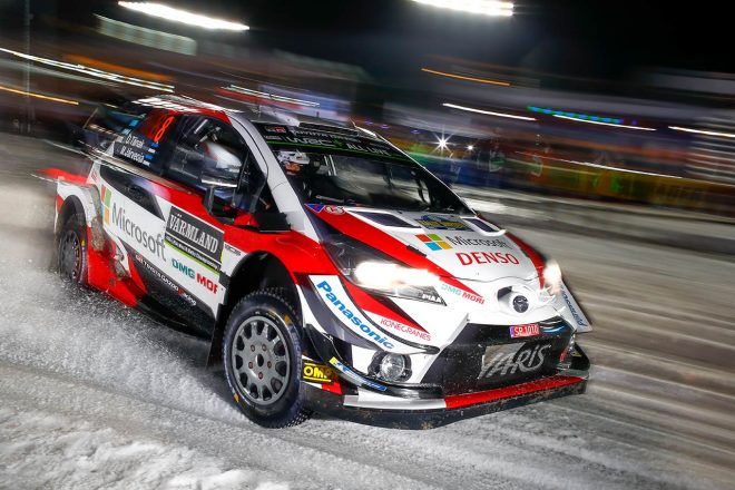 WRCスウェーデン：トヨタ、競技初日は堅実な走り出し。週末は「雪と氷の融解が大きな問題に」