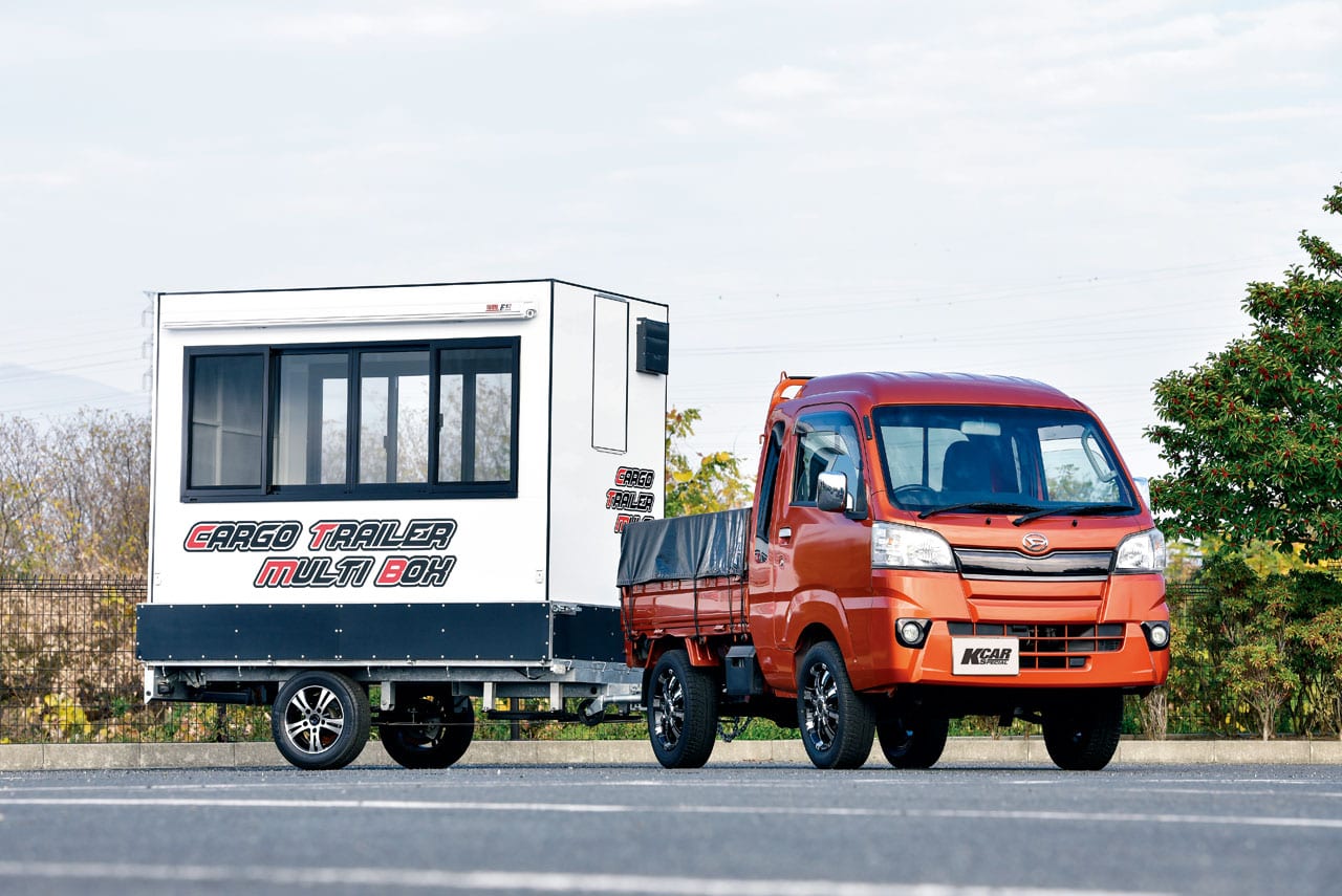 移動店舗から更衣室までマルチに活用可！　軽カーゴトレーラー｜ATV群馬