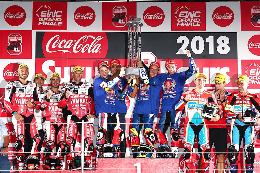 鈴鹿で決めた！　F.C.C. TSR Honda Franceが日本チーム初のEWC年間王者に輝く！　