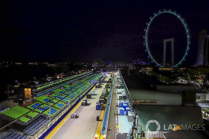 F1シンガポールGP、サーキットに小変更。1周の距離が2m短縮