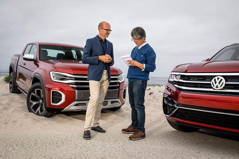 大型suv Vwアトラスのクーペ ピックアップの試作モデルに乗った Carview 自動車情報サイト 新車 中古車 Carview