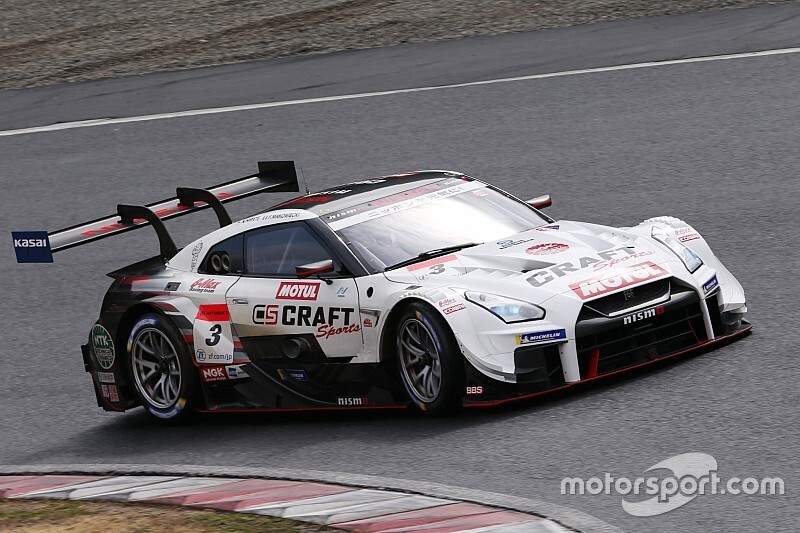 岡山テスト2日目午前｜ウエット路面でCRAFTSPORTS MOTUL GT-Rがトップ、日産＆ミシュラン勢が上位独占