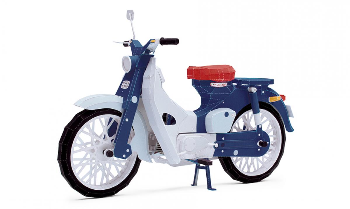 大人の趣味工作 ホンダ 初代スーパーカブc100がペーパークラフトになって登場 Motorfan 自動車情報サイト 新車 中古車 Carview