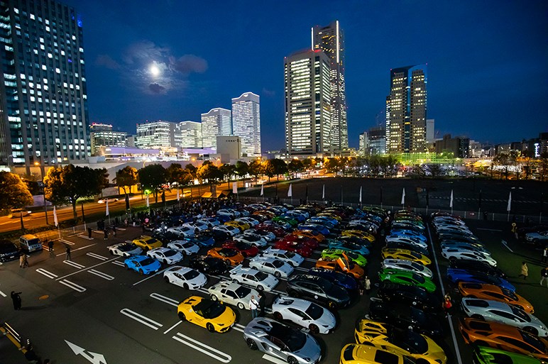 ランボルギーニのファンイベント「Lamborghini Day Japan 2018」に200台超の猛牛集結