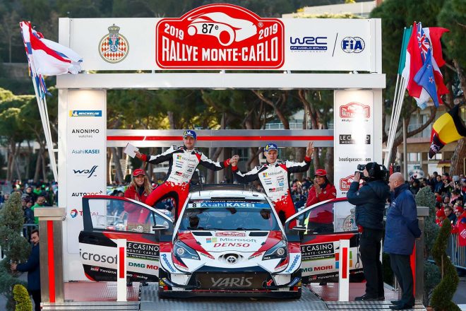 WRC：トヨタ、第1戦モンテで3年連続表彰台。15SS中9SSで最速タイム刻み「タイトル獲得へ手ごたえ」