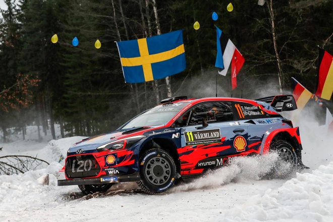Wrcスウェーデン 大会直前のシェイクダウンはヒュンダイがトップ トヨタは2 2秒差の2番手 Autosport Web 自動車情報サイト 新車 中古車 Carview