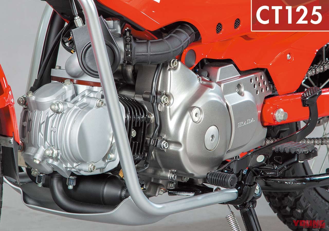 ホンダ新型ct125の現代型エンジンはタフさを踏襲 Ct110 ハンターカブ 新旧比較 Webヤングマシン 自動車情報サイト 新車 中古車 Carview