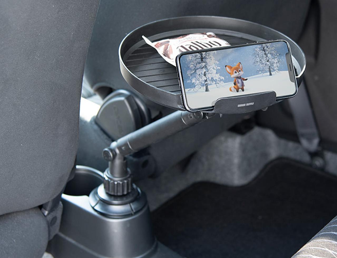 テーブルを運転席の手元に！ スマホも置ける サンワサプライ 200CAR075 【CAR MONO図鑑】（MotorFan） 自動車情報