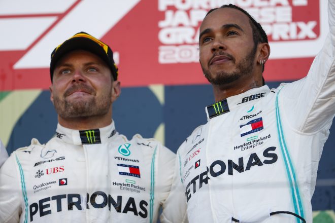 2019年F1チャンピオン争いの権利を持つのはハミルトンとボッタスのみに。メルセデス代表「ふたりを平等に戦わせる」