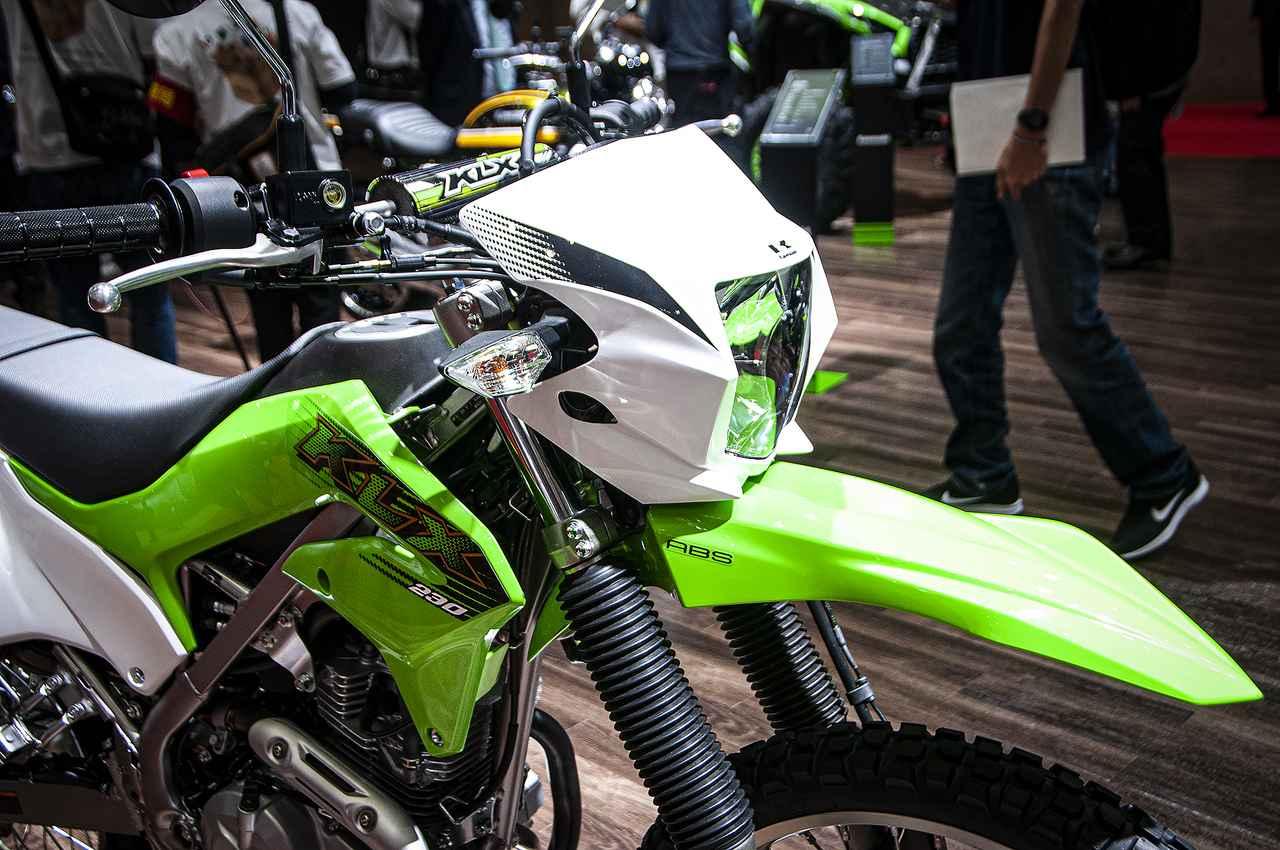 【TMS2019】カワサキブースで「KLX230」を見て、触れて、跨がれるチャンス！