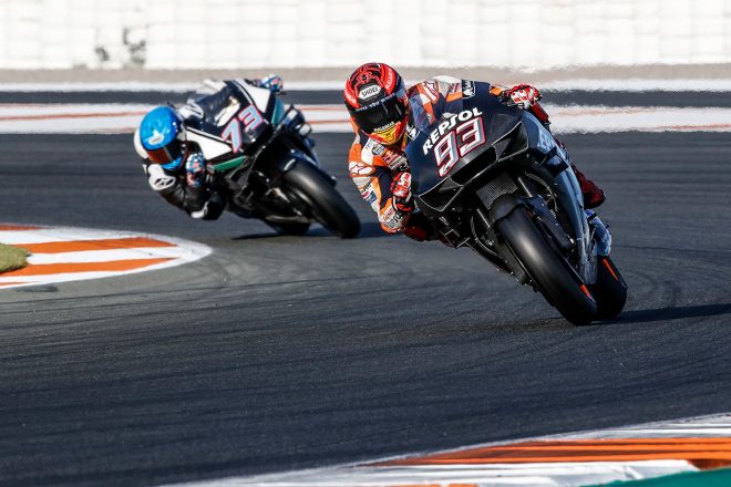 MotoGPバレンシアテスト：マルク・マルケスが新フェアリングをテスト。ビニャーレスが2日目、総合をトップで終える