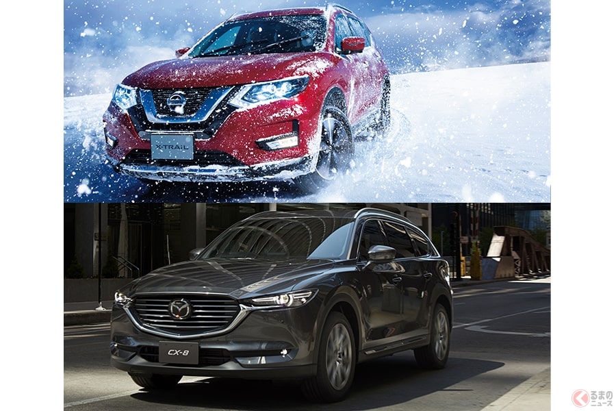 3列シートを持つsuv マツダ Cx 8 と日産 エクストレイル を室内空間や燃費 価格を徹底比較 くるまのニュース 自動車情報サイト 新車 中古車 Carview