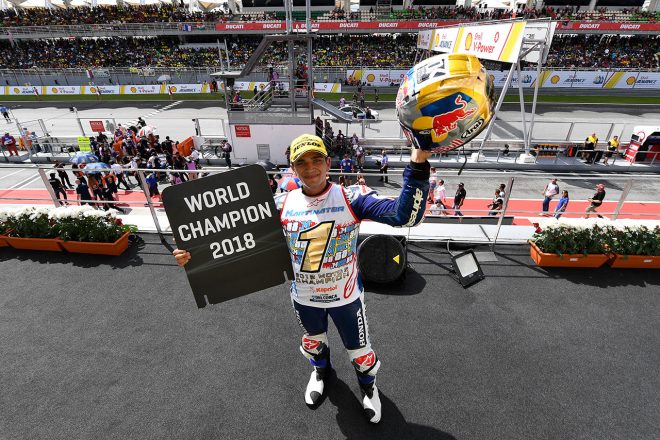 MotoGP：Moto3クラスはホルヘ・マルティンが2018年王者に。ホンダは2年連続18回目の戴冠