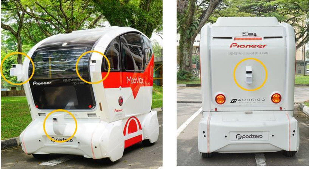パイオニア「3D-LiDARセンサー」搭載の自動運転バスがシンガポールで実証実験開始