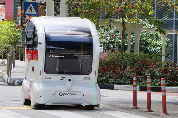 パイオニア「3D-LiDARセンサー」搭載の自動運転バスがシンガポールで実証実験開始