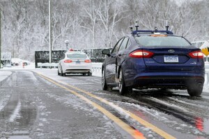 フォード、自動運転車を積雪路でテスト