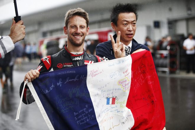 グロージャン「ソフトタイヤでQ2を突破。決勝で圧倒的に有利に戦える」：F1日本GP土曜