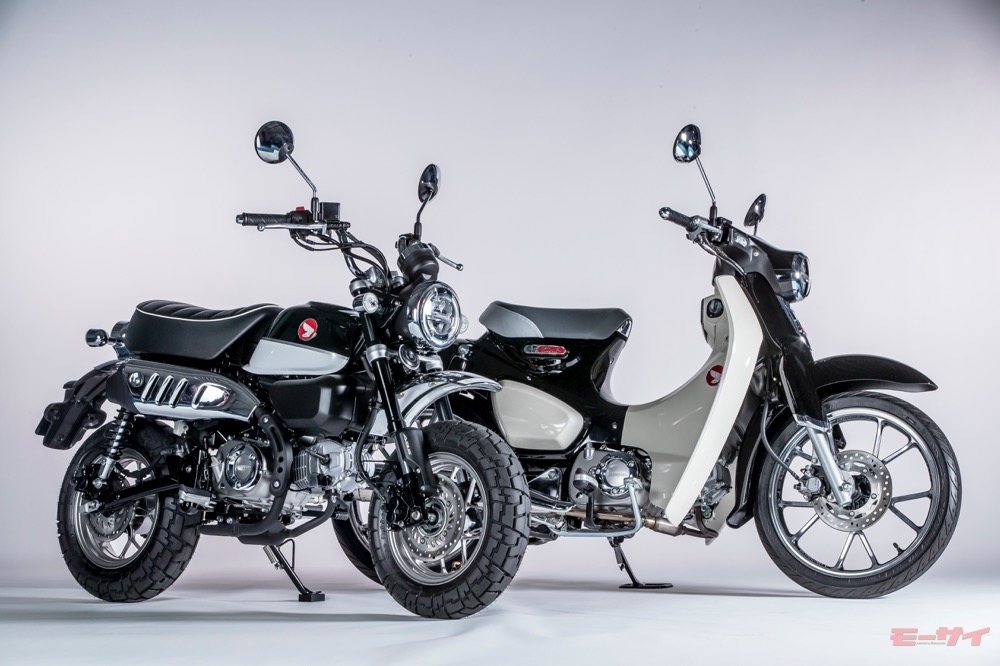 モンキーにスーパーカブ ホンダ125cc 年モデルは黒白ツートーン押し モーサイ 自動車情報サイト 新車 中古車 Carview