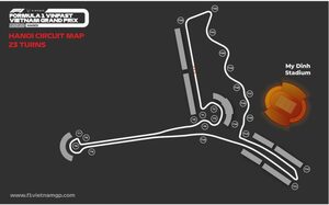 F1ベトナムGPのサーキットレイアウトが変更に。コーナーが追加