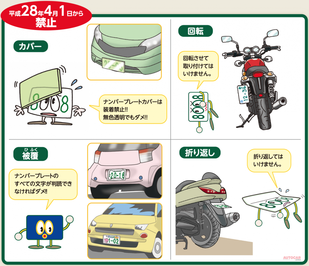 あえて古くみせる ナンバープレートのダメージ加工 法的に問題はない 交換の基準や費用は Autocar Japan 自動車情報サイト 新車 中古 車 Carview