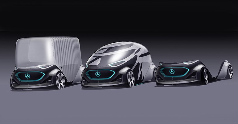 メルセデスがボディ形状を用途に応じて変更できるコンセプトカーを発表