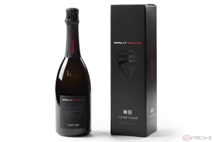 ドゥカティと共同でイタリアのワイナリーがグランプリ祝杯用に製造した新しいスパークリングワインを発表